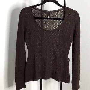 Dolce and Gabbana Brown Womens Knit Sweater